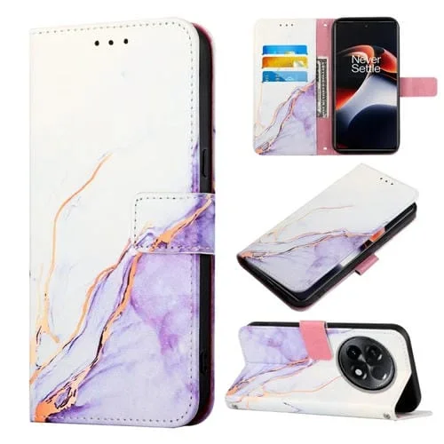 Estuche para OnePlus Ace 2 5G / 11R 5G Pt003 con Tapa de Cuero y Patrón Mármol (Ls006)
