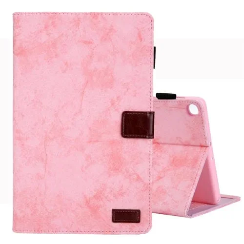 Estuche para Tablet Galaxy Tab A 10.1 (2019) Cuero Tapa Horizontal Soporte Ranura Tarjeta Función Suspensión (Rosa)