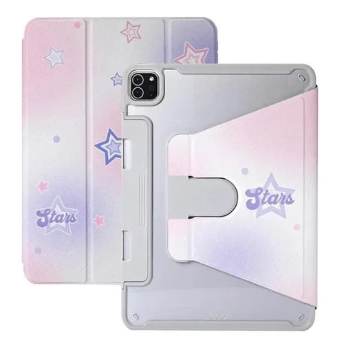 Estuche para Tableta iPad 10Th Gen 10.9 2022 Cuero Pintado con Rotación y Cajón Dividido (Perro Lindo)
