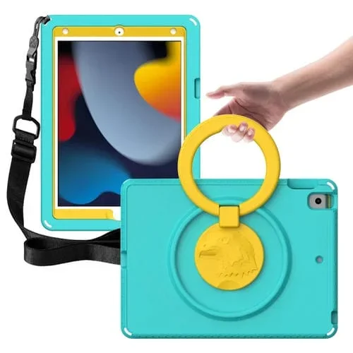 Estuche para Tableta iPad Pro 10.5 2019/2017 y 10.2 2021/2019 Eva + PC a Prueba de Golpes (Glacier Green)