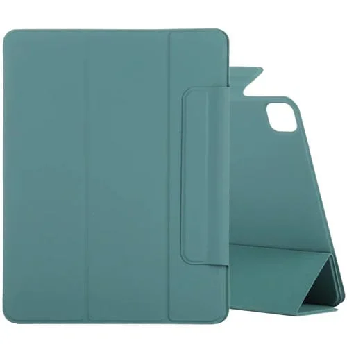 Estuche para Tableta iPad Pro 11 / Air 10.9 Flip Horizontal Hebilla Fija Magnético Cuero PU Tres Soportes (Verde)