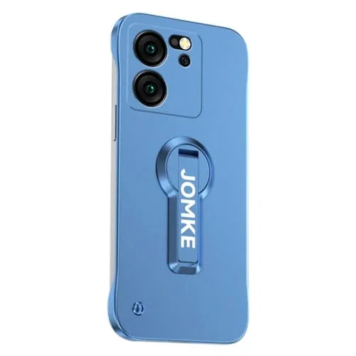 Estuche para Teléfono con Soporte Giratorio de 360 Grados y Barniz para Hornear Redmi K60 Ultra (Azul)