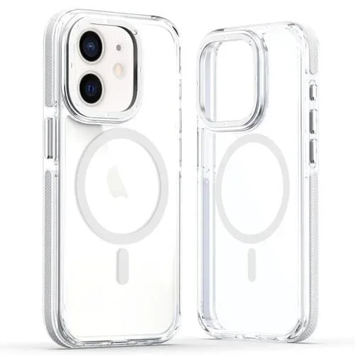 Estuche para Teléfono iPhone 11 Magsafe Híbrido Acrílico Doble Color (Transparente)