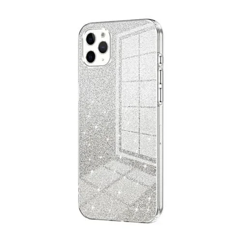 Estuche para Teléfono iPhone 11 Pro Max Galvanizado en Polvo con Brillo Degradado (Transparente)
