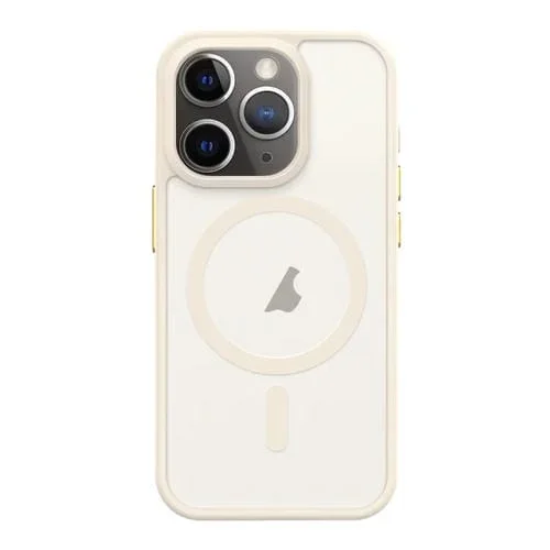 Estuche para teléfono iPhone 11 Pro Max Magsafe Mate a prueba de golpes (Blanco)