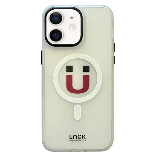 Estuche para Teléfono iPhone 12 Magsafe con Marco de Protección de Lente Metal Esmerilado (Imán Emoji)