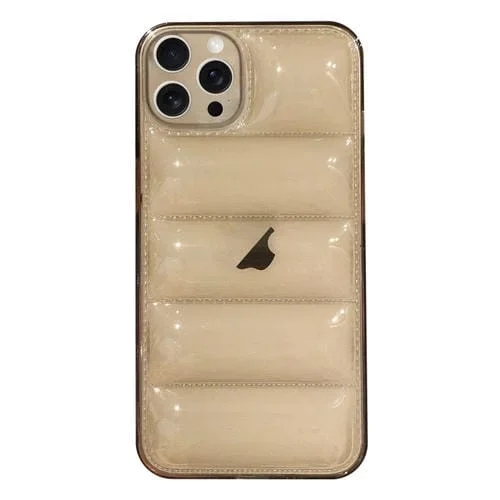 Estuche para Teléfono iPhone 12 Pro Eiderdown Airbag TPU Brillante (Negro Transparente)