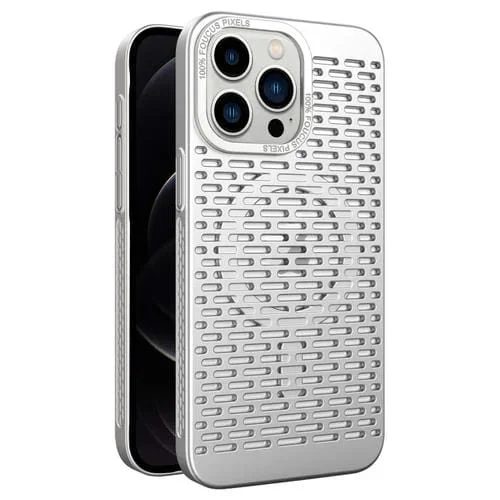 Estuche para Teléfono iPhone 12 Pro Magsafe con Refrigeración Hueca (Plateado)