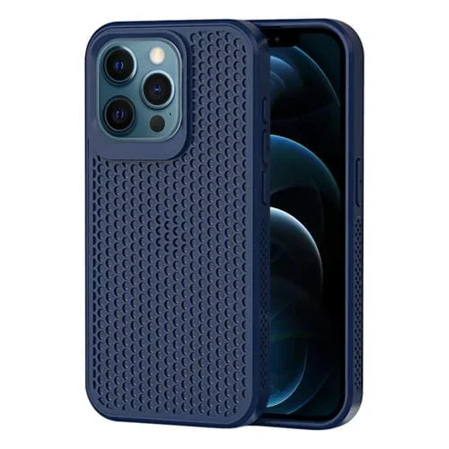 Estuche para Teléfono iPhone 12 Pro Max con Disipación de Calor (Azul Oscuro)
