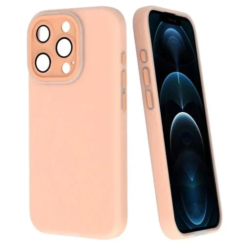 Estuche para teléfono iPhone 12 Pro Max Dopamina Orificio Fino PC (Naranja)