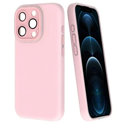 Estuche para Teléfono iPhone 12 Pro Max Dopamina Orificio Fino PC (Rosa)