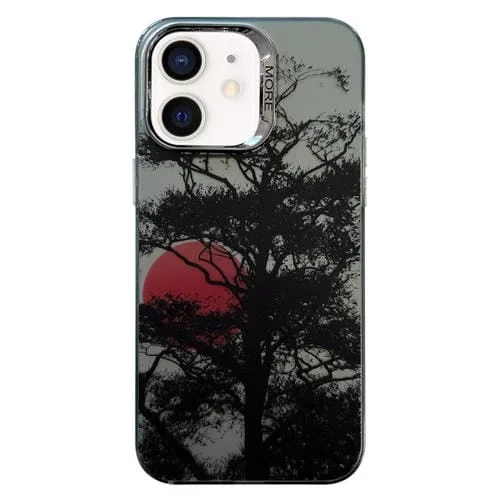 Estuche para Teléfono iPhone 12 Sunset Chapado en Plata Coloreado (Izquierda)
