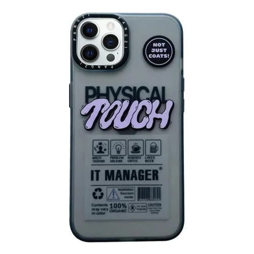 Estuche para teléfono iPhone 13 Pro Max TPU + PC Esmerilado Doble Capa Serie Imd (Patrón Táctil)