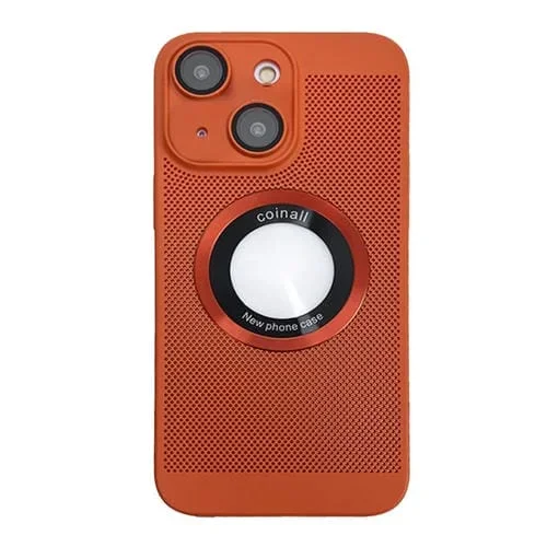 Estuche para Teléfono iPhone 14 con Lupa Magsafe y Refrigeración (Naranja)