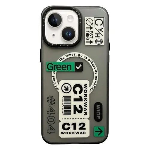 Estuche para Teléfono iPhone 14 IMD Magsafe Doble Capa Esmerilado