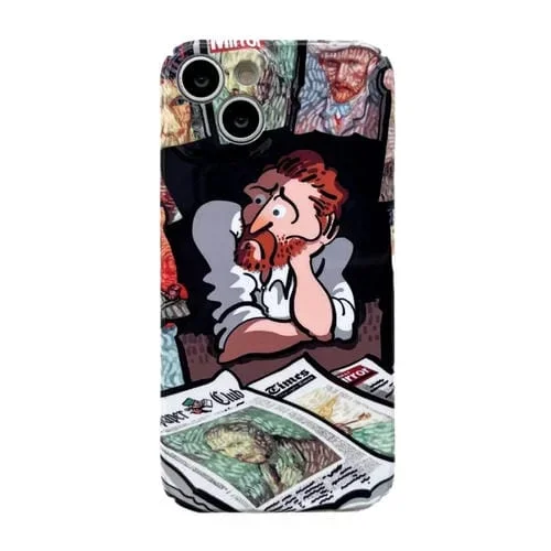 Estuche para Teléfono iPhone 15 Plus PC Brillante con Orificio Preciso (Revistas)
