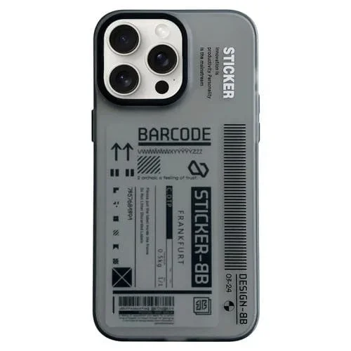Estuche para Teléfono iPhone 15 Pro Max Esmerilado con Revestimiento de Doble Cara (Negro)