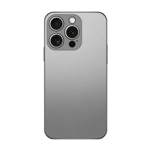 Estuche para Teléfono iPhone 15 Pro Max Galvanoplastia Ag Esmerilado (Gris Plateado)