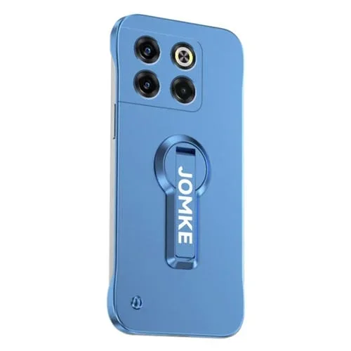 Estuche para Teléfono OnePlus Ace Pro con Soporte Giratorio 360° y Barniz para Hornear (Azul)