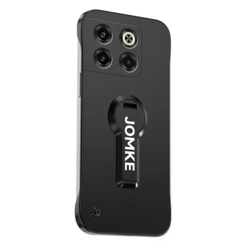 Estuche para Teléfono OnePlus Ace Pro con Soporte Giratorio 360° y Barniz para Hornear (Negro)