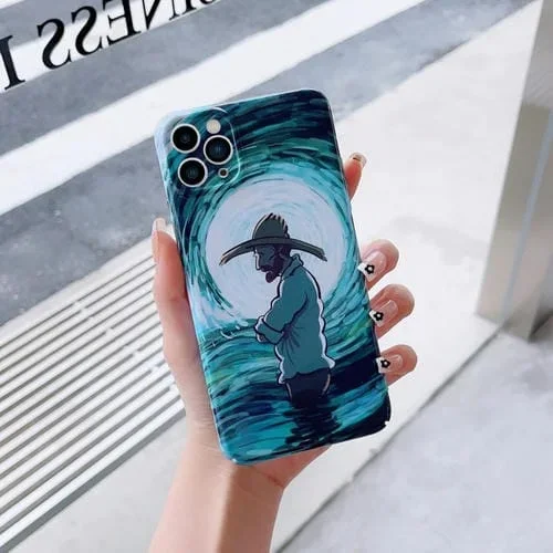 Estuche para Teléfono PC iPhone X Xs Patrón Pintura al Óleo Orificio Preciso (Pensador)