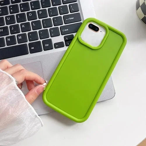 Estuche para Teléfono TPU Esmerilado con Marco a Prueba de Golpes para iPhone 8 Plus / 7 Plus (Verde)