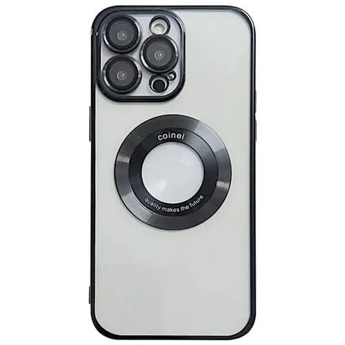 Estuche para Teléfono TPU iPhone 15 Pro Max con Galvanoplastia Magsafe (Negro)