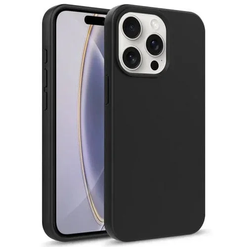 Estuche Protector para iPhone 16 Pro Max Starry Series TPU y Material de Paja a Prueba de Golpes (Negro)
