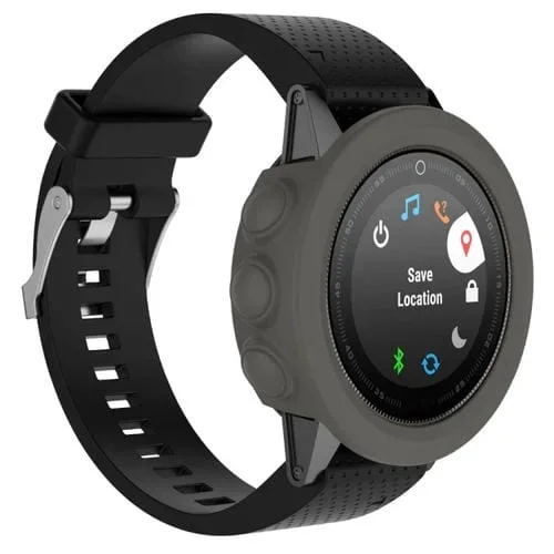 Estuche Protector Silicona Garmin Fenix 5 (Gris) Color Sólido