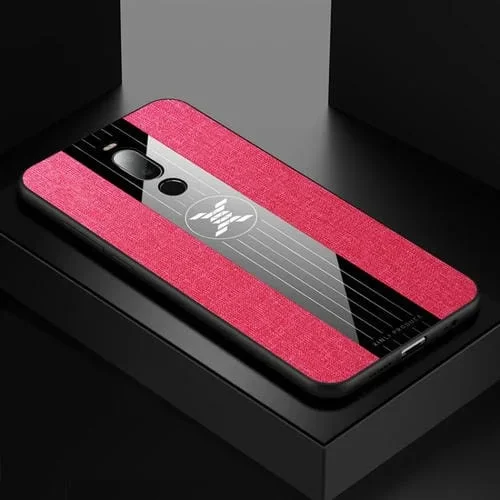 Estuche Protector TPU para Meizu Note 8 Xinli con Textura de Tela y Costura (Rojo)