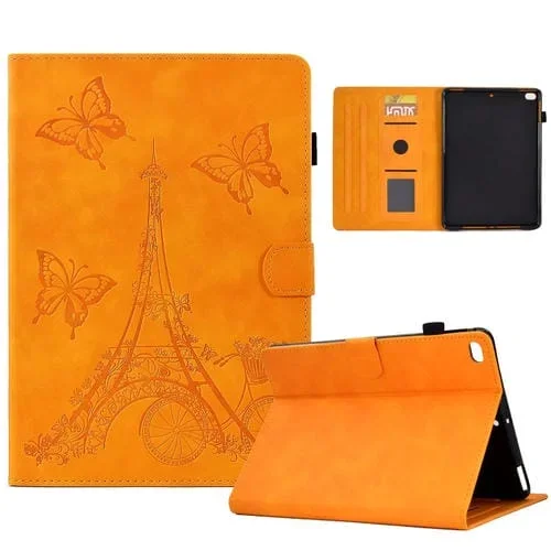 Estuche Tableta iPad Mini 5 / 4 / 3 / 2 / 1 Tower Cuero En Relieve (Caqui)