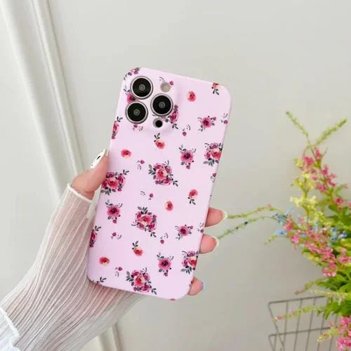 Estuche TPU para iPhone 13 Pro Floral Pequeño (A)