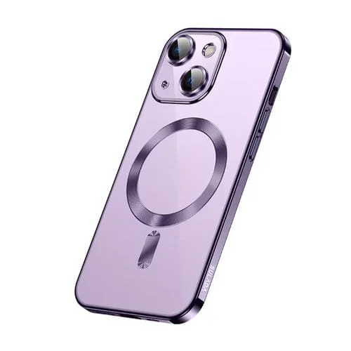 Estuche TPU Sulada Plating para iPhone 14 a Prueba de Golpes (Púrpura)