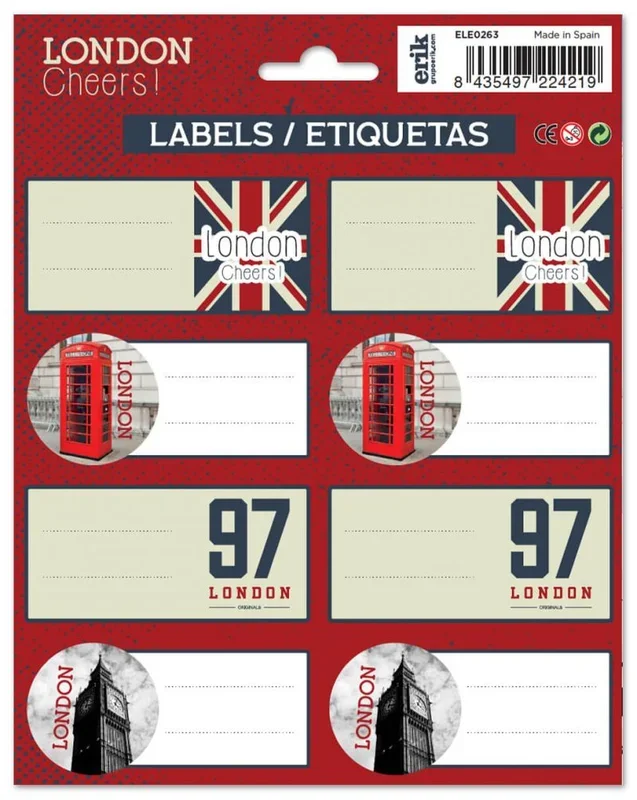 Etiquetas adhesivas londres college
