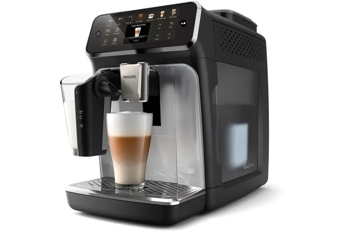 Expresso avec broyeur Philips LatteGo Series 4400 EP4446/70 230 W Noir et Argent