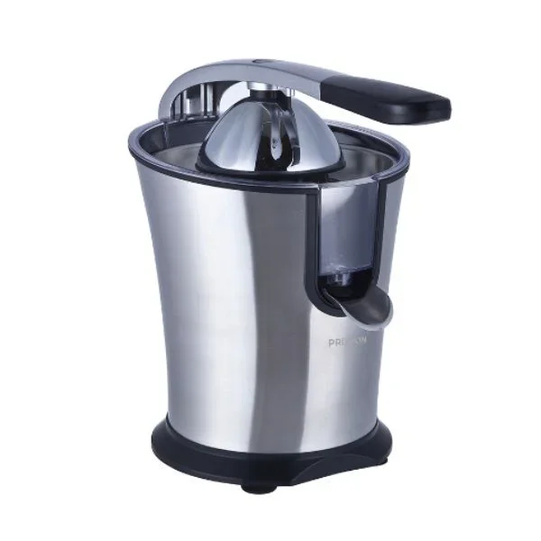 Exprimidor electrico prixton de palanca desmontable 160w capacidad 800ml acero inoxidable