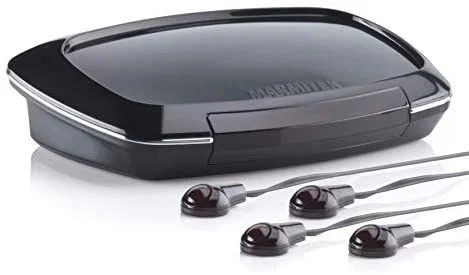 Extensor de infrarrojos – Marmitek Invisible Control Black 4 – funcionamiento de dispositivos en armario cerrado con mando a distancia propio – 4 LEDs emisores – modelo de mesa