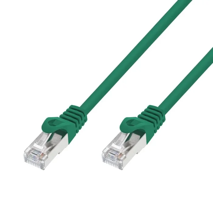 Extralink lan patchcord cat.7 s/ftp 1m 10g shielded foiled twisted pair bare copper green