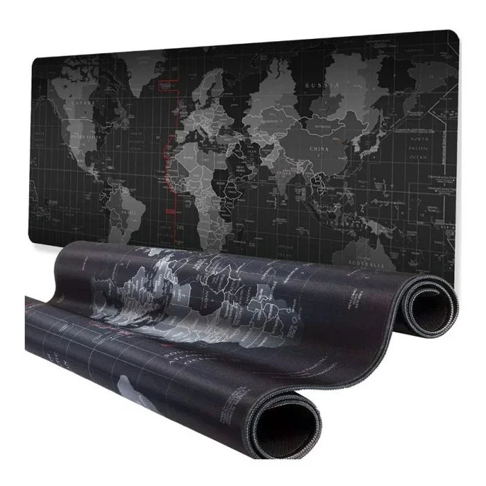 Extralink podkładka pod mysz klawiaturę na biurko gamingowa duża mapa świata ciemna 30×80-1073