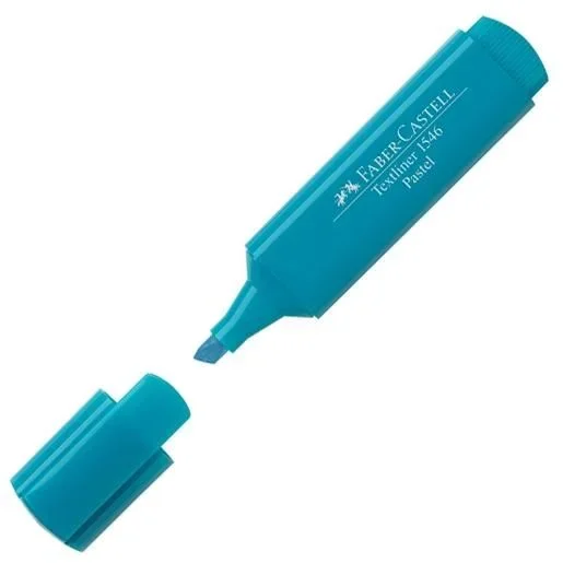 Faber – castell marcador textliner 1546 pastel turquesa -10u-