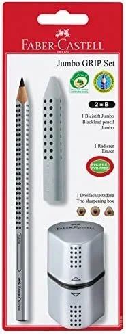Faber-Castell 111996 lápiz de grafito B 3 pieza(s)