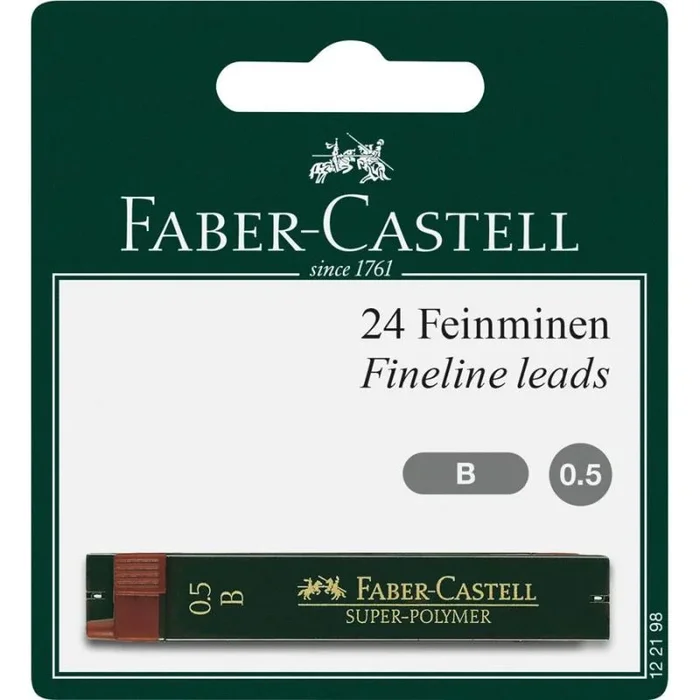 Faber-Castell 122198 mina de repuesto B Negro
