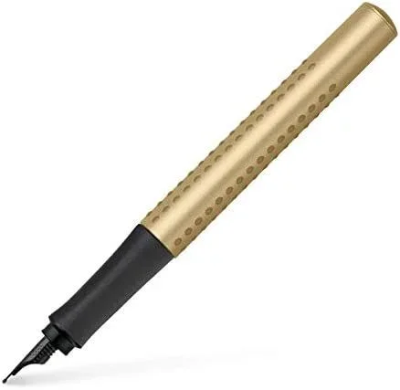 Faber-Castell Grip Edition pluma estilográfica Sistema de carga por cartucho Negro, Oro 1 pieza(s)