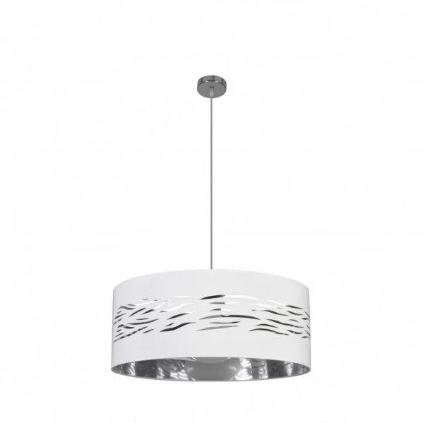 FABRILAMP Colgante Niebla 1xE27 Cromo Blanco Plata 50D