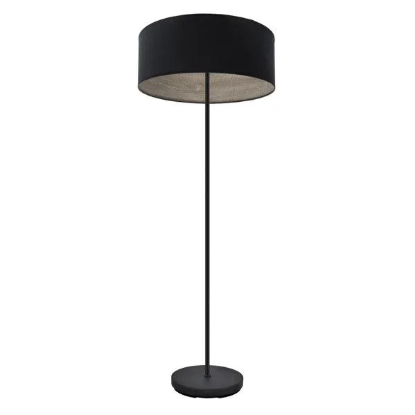 FABRILAMP Pie Salon Tania 1xe27 Negro/Negro-Madera Gris 162x40x40 Cm