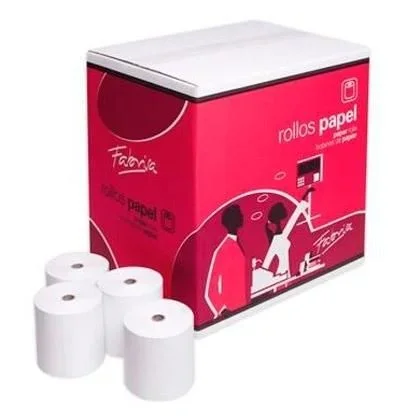 Fabrisa rollo de papel termico – libre de bpa – 110x40x12mm