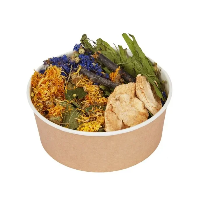 Factoryherbs lunch box for rabbit – treat for rodents and rabbit – 80g