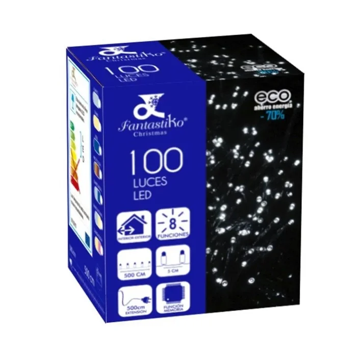FANTASTIKO Guirnalda 100 Luces LED INT/EXT 8 FUNC