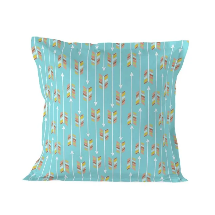 Fantasy Funda Almohada Multicolor, 80×80 cm, 100% Algodón, Calidad de 150