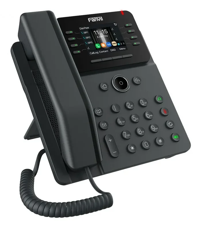 Fanvil V62W teléfono IP Negro 12 líneas LCD